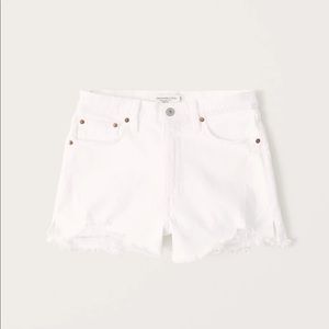 NWT High Rise White Jean Shorts, 31 Abercrombie